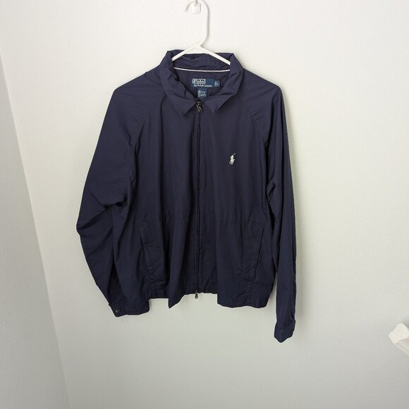 Polo Ralph Lauren Other - Polo by Ralph Lauren Men's Navy Zippered Windbreaker Jacket, Large
